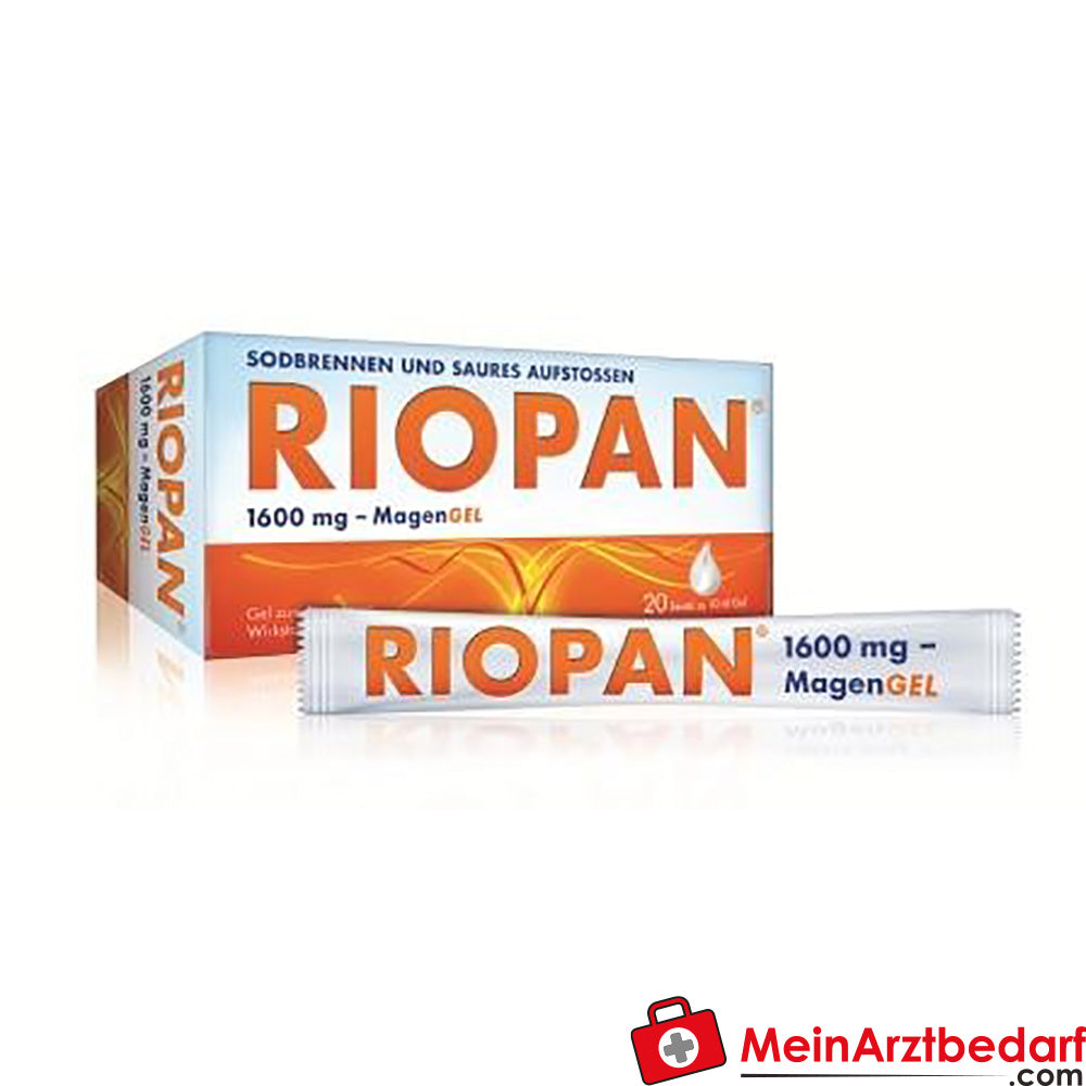 Takeda Riopan gel gastrico 1600 mg, 10 pezzi contro il bruciore di stomaco
