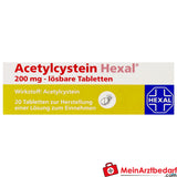 HEX01 Acetilcisteina 200 mg compresse effervescenti 20 pezzi espettorante per la tosse