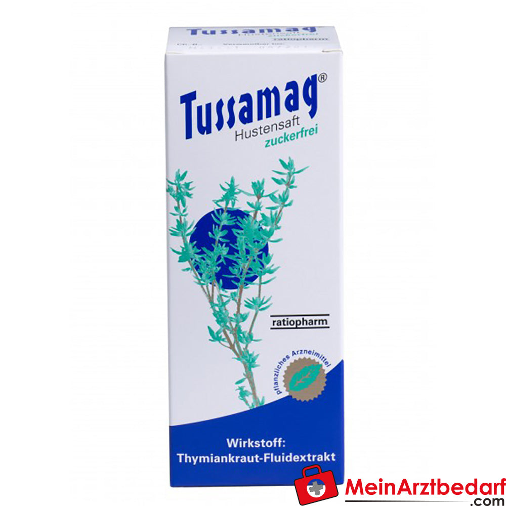 ratiopharm Tussamag hoestsiroop suikervrij 150 ml plantaardig slijmoplossend middel