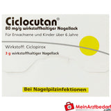 DER03 Ciclocutan lakier do paznokci 3 g - przeciw grzybicy paznokci, składnik aktywny ciclopirox 8%
