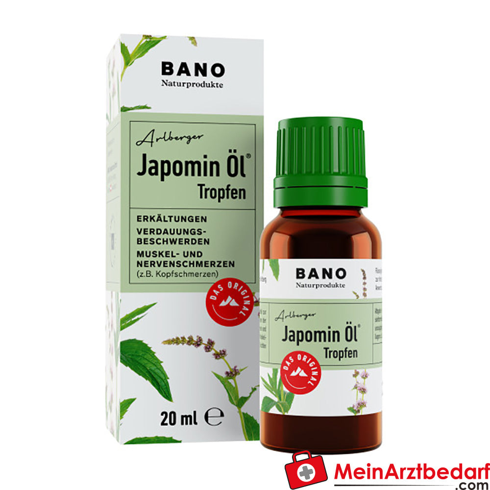 Olio di Bano Japomin 20 ml - Olio essenziale di menta per i disturbi digestivi