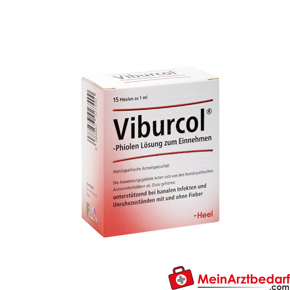 Viburcol fiolki 15 szt. Homeopatia na niepokój i gorączkę, od urodzenia