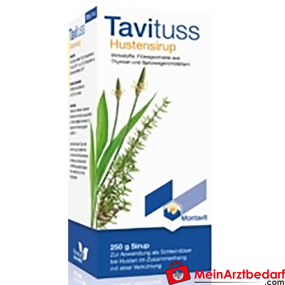Montavit Tavituss Hustensirup 250 ml – pflanzliches Hustenmittel mit Thymian und Spitzwegerich