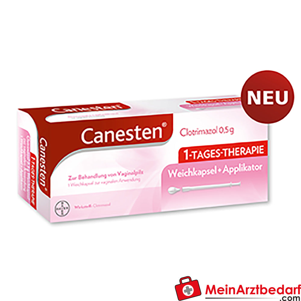 Canesten Gyn zachte capsule 0,5 g 1 st. 1-daagse therapie, vaginaal