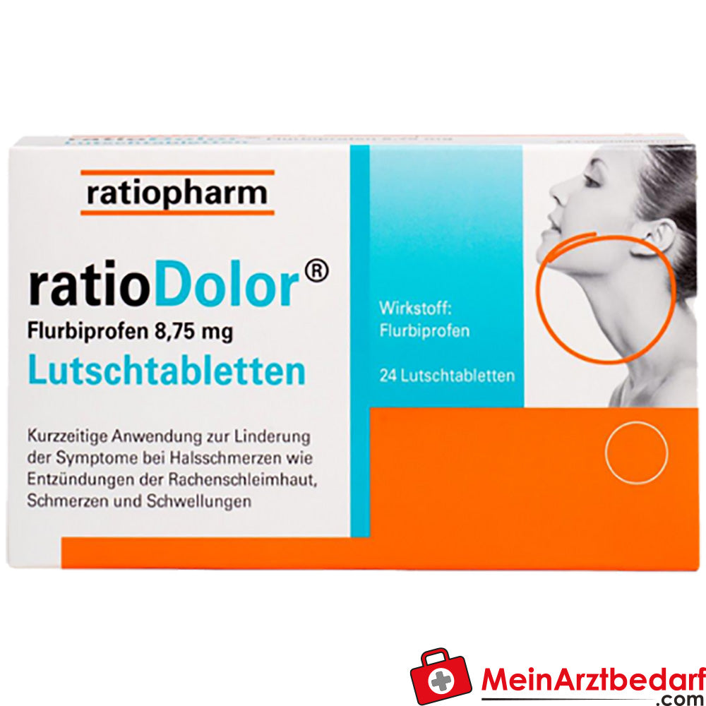 ratioDolor Flurbiprofen Lutschtabletten 24 Stück gegen Halsschmerzen