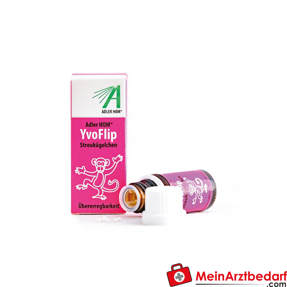 Adler Pharma YvoFlip Streukügelchen 10 g Homöopathikum bei Unruhe