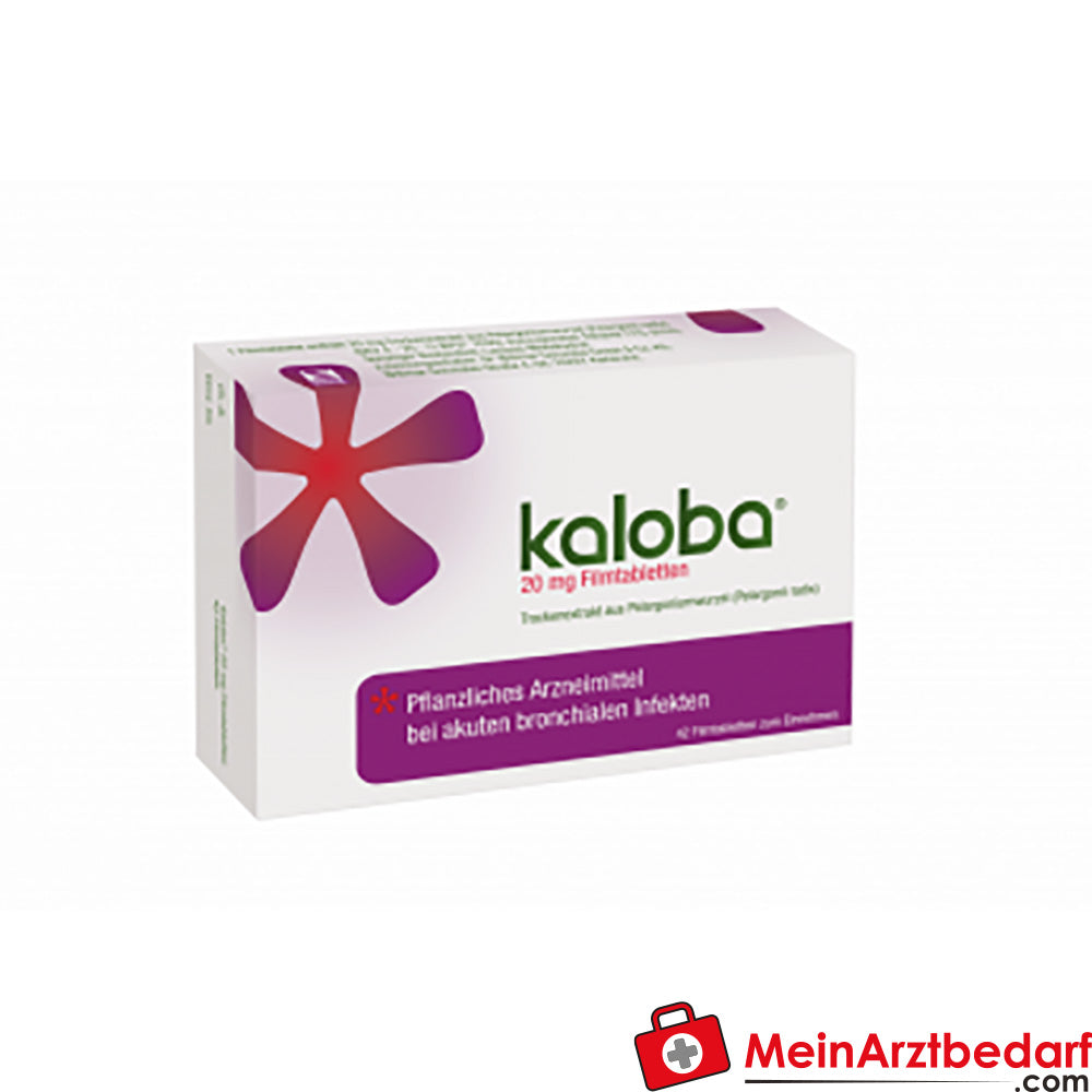 Kaloba 20 mg comprimés pelliculés 42 pces - médicament à base de plantes en cas de rhume