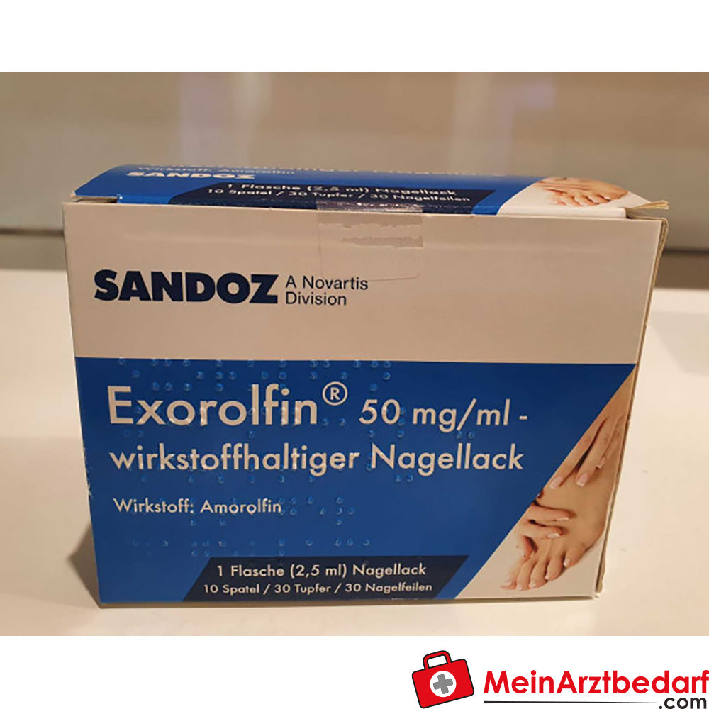 SAN15 Exorolfin lakier do paznokci 2 ml Amorolfin, miejscowy środek przeciwgrzybiczy przeciwko grzybicy paznokci