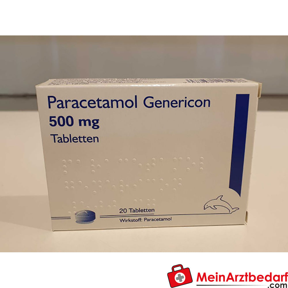 Genericon Paracetamol 500 mg Tabletten 60 Stück, fiebersenkend