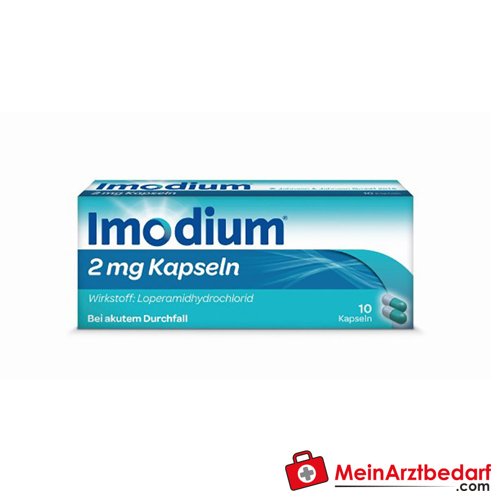 Johnson & Johnson Imodium Kapseln 2 mg Loperamidhydrochlorid, 10 Stk. – gegen akuten Durchfall