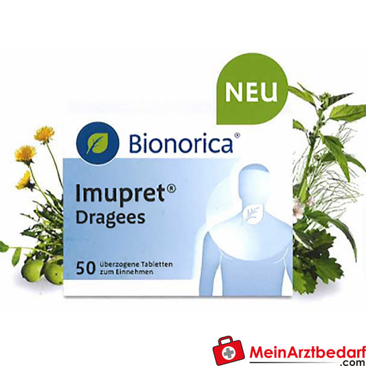 Bionorica Imupret dragées 50 pièces, à base de plantes contre le rhume, renforce les défenses immunitaires
