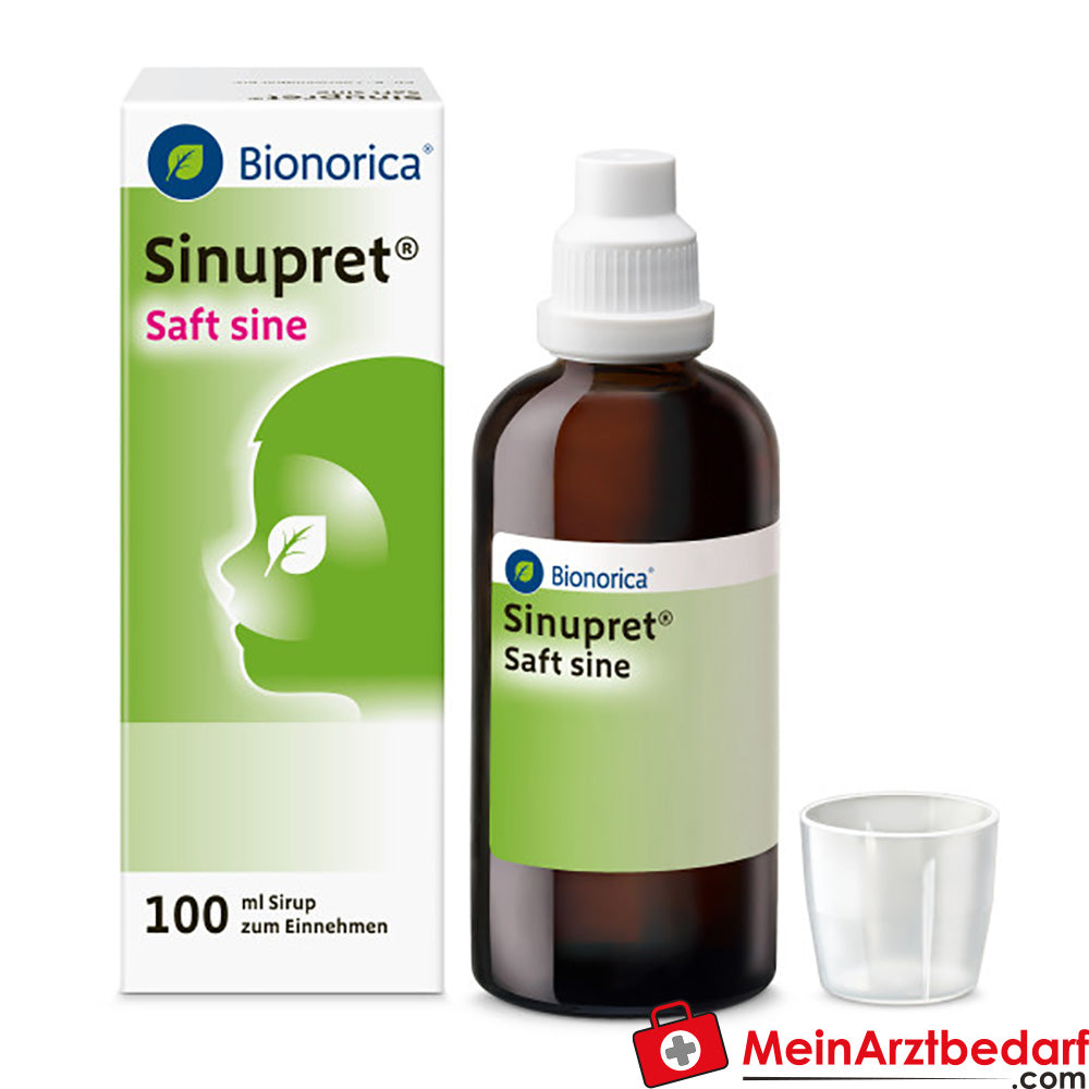 Sinupret sap sine 100 ml alcoholvrij kersensmaak voor kinderen vanaf 2 jaar