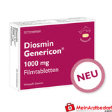 Genericon Diosmin 1000 mg comprimidos recubiertos con película, 60 unidades, remedio venoso para trastornos venosos crónicos y hemorroides