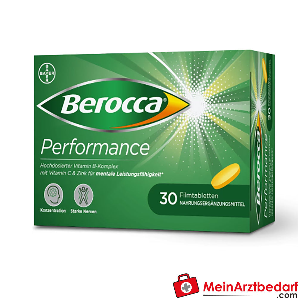 Berocca Performance Filmtabletten 30 St. – B‑Vitamine, Vitamin C, Magnesium & Zink.