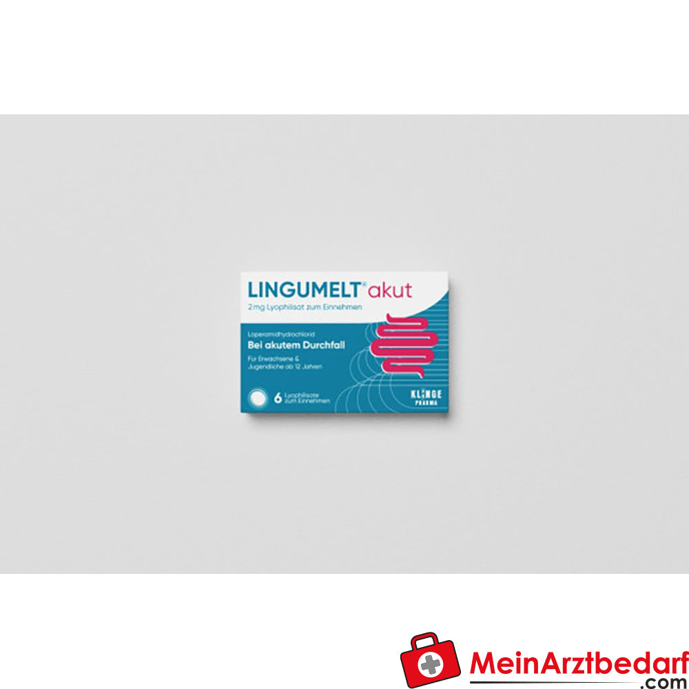 Lingumelt akut Loperamid 2 mg Schmelztabletten 6 Stück gegen akuten Durchfall