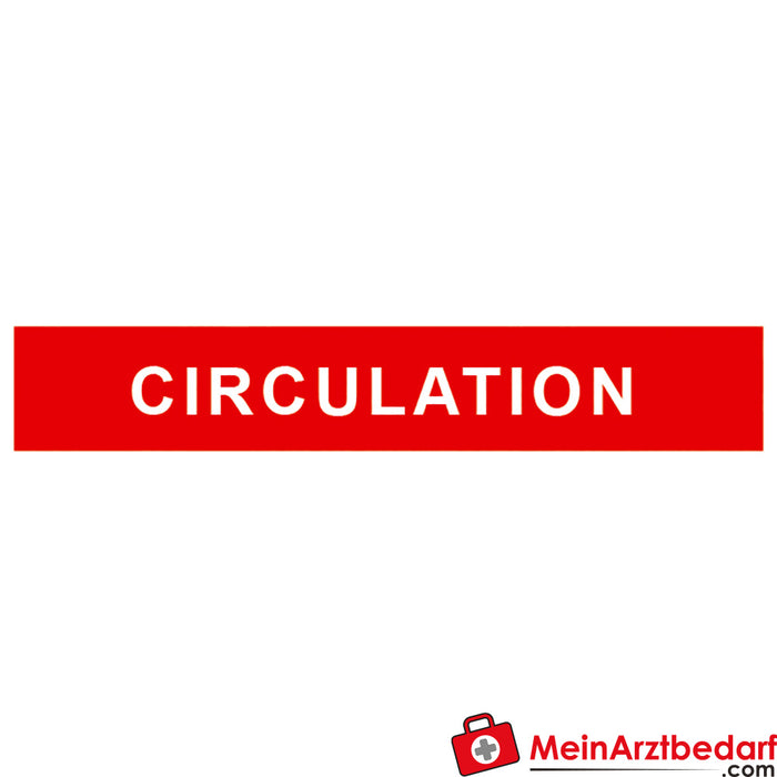 Weinmann case sticker, reflective: "Circulation" 270 x 45 mm