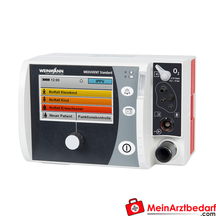 Weinmann MEDUVENT Standard emergency and transport ventilator with integrated turbine drive and MEDUtrigger