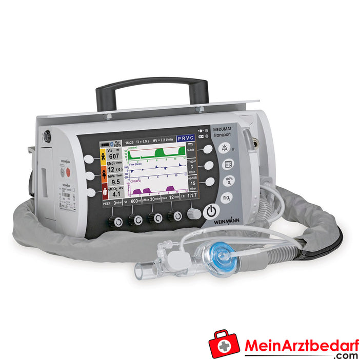 Weinmann ventilator MEDUMAT Transport on LIFE-BASE light