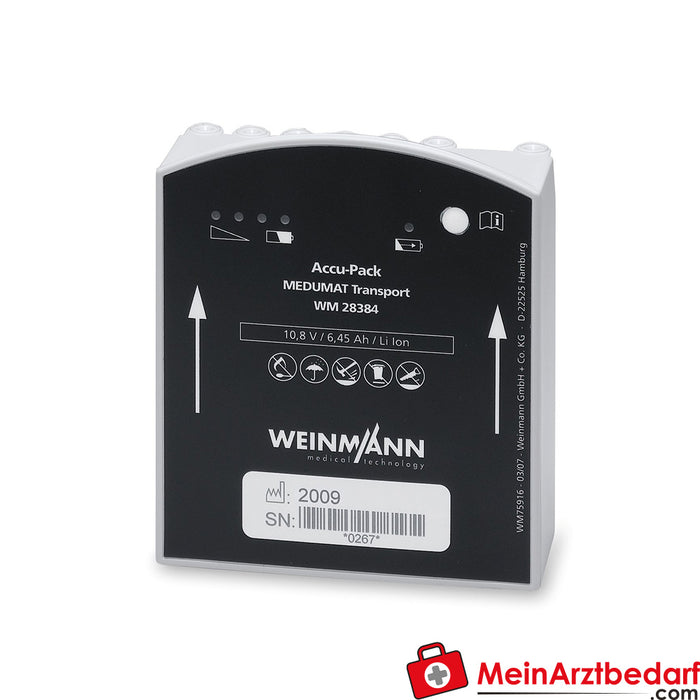 Weinmann accupack (Li-Ion) voor MEDUMAT Transport