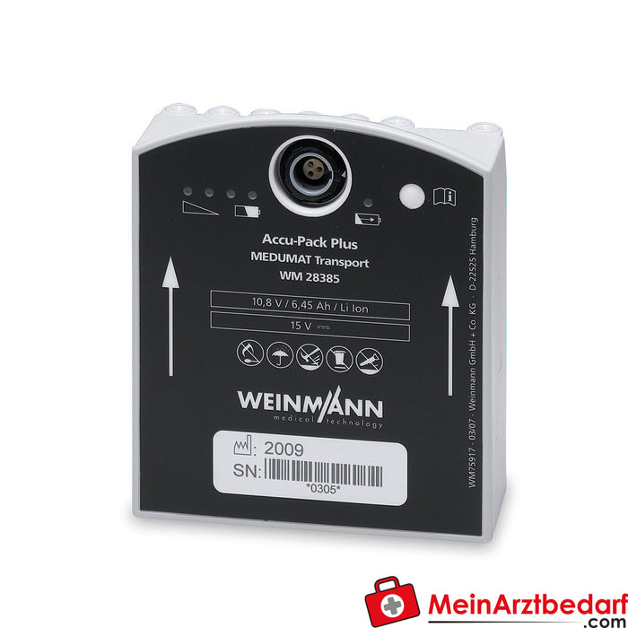 Weinmann 用于 MEDUMAT Transport 的增强型（锂离子）电池组