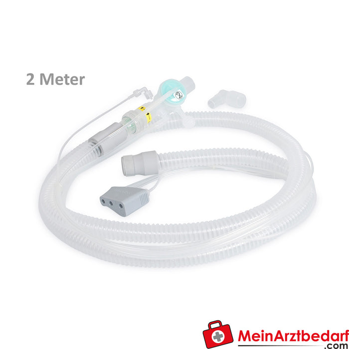 Weinmann Tube de ventilation MEDUMAT Transport avec capteur de débit BiCheck sans mesure du CO2