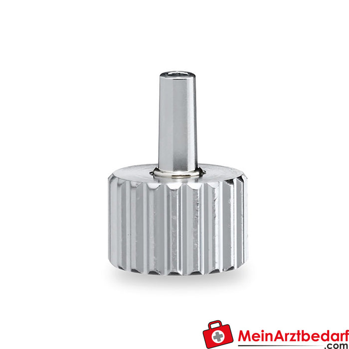 Weinmann connecting nozzle with union nut Ø 6 mm / UNF 9/16 | Design: Straight