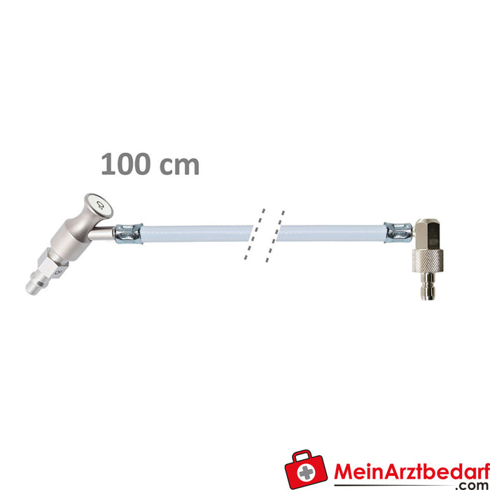 Weinmann Mangueira de pressão de oxigénio | conetor: ZGA (DIN 13260) / conetor: Walther | comprimento: 100 cm