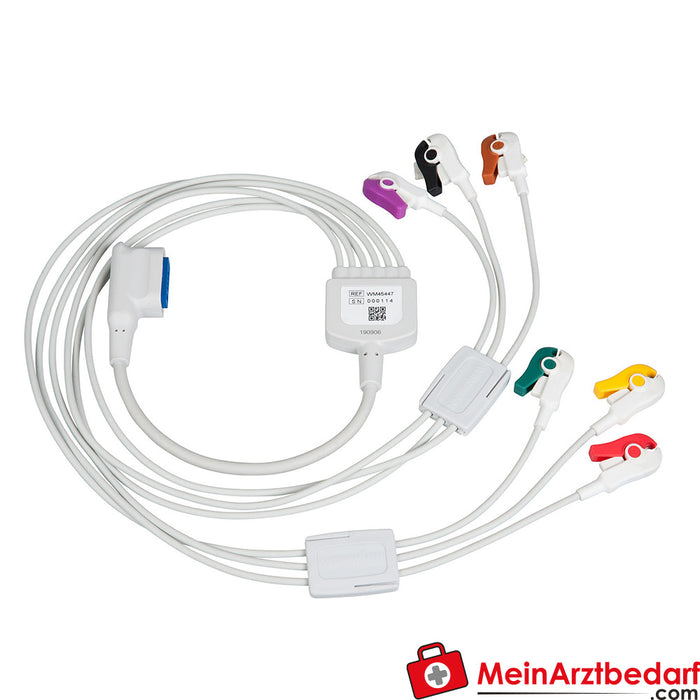 Weinmann Cabo de extensão ECG, 6 pinos, ERC, para ECG de 12 derivações, para MEDUCORE Standard²