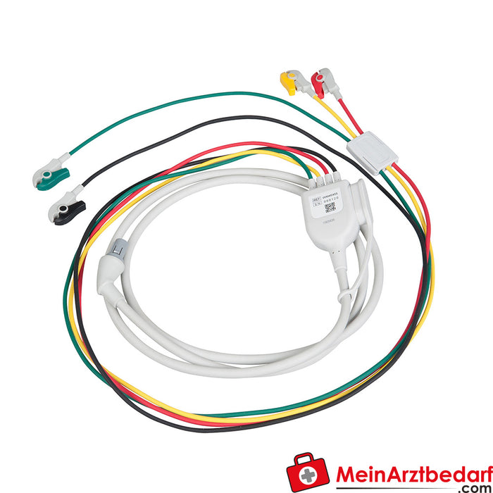 Weinmann ECG cable, 3.4 m, ERC, with connector for 6-pin ECG extension cable, for MEDUCORE Standard²