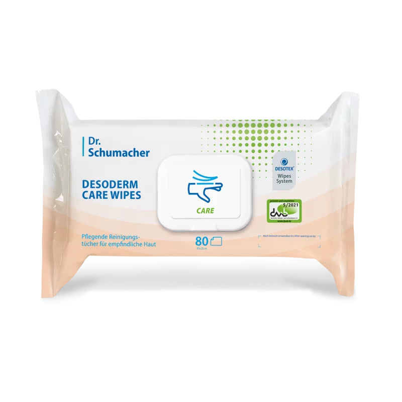 Dr. Schumacher DESODERM CARE WIPES Feuchtpflegetücher.