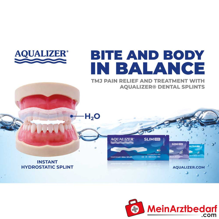 Tala de mordida hidrostática Aqualizer® - ajuda imediata para queixas de DMC