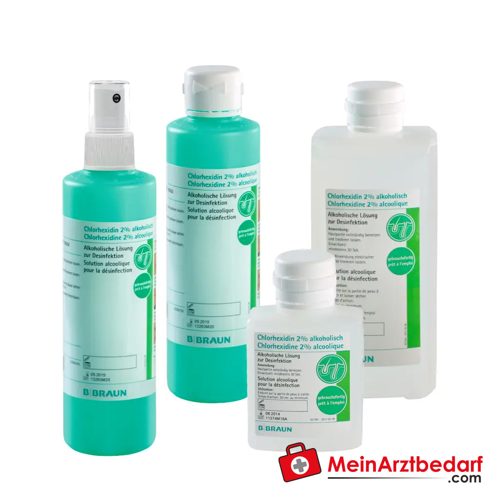 B. Braun Chloorhexidine 2% alcoholoplossing, ongekleurd, 20 st.