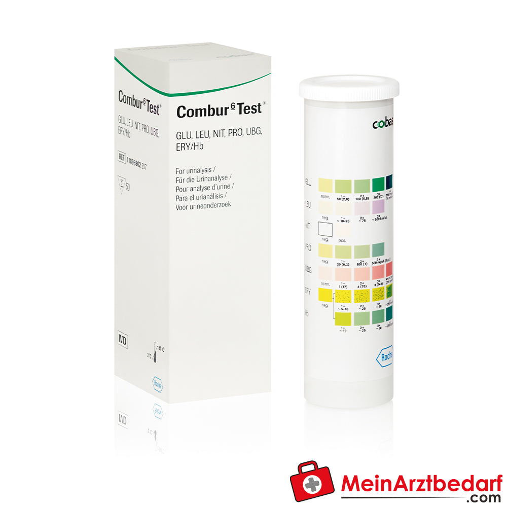 Combur 6 Test, 50 Urinteststreifen