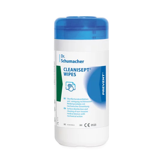 Dr. Schumacher CLEANISEPT WIPES Desinfektionstücher alkoholfrei.