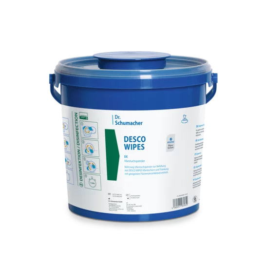Dr. Schumacher DESCO WIPES Spendereimer leer.