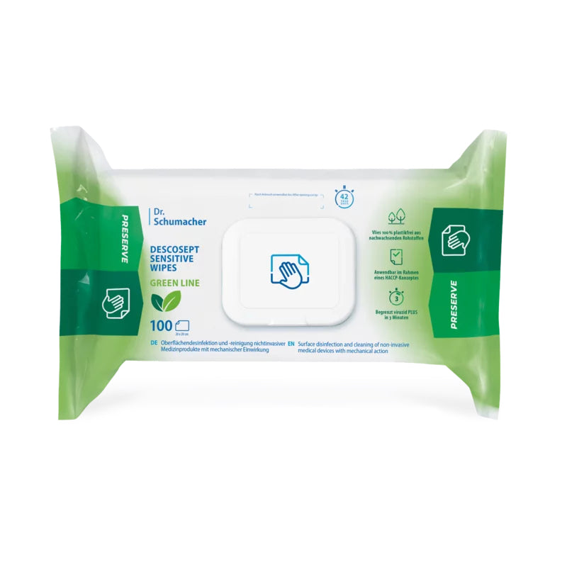Dr. Schumacher DESCOSEPT SENSITIVE WIPES Desinfektionstücher.