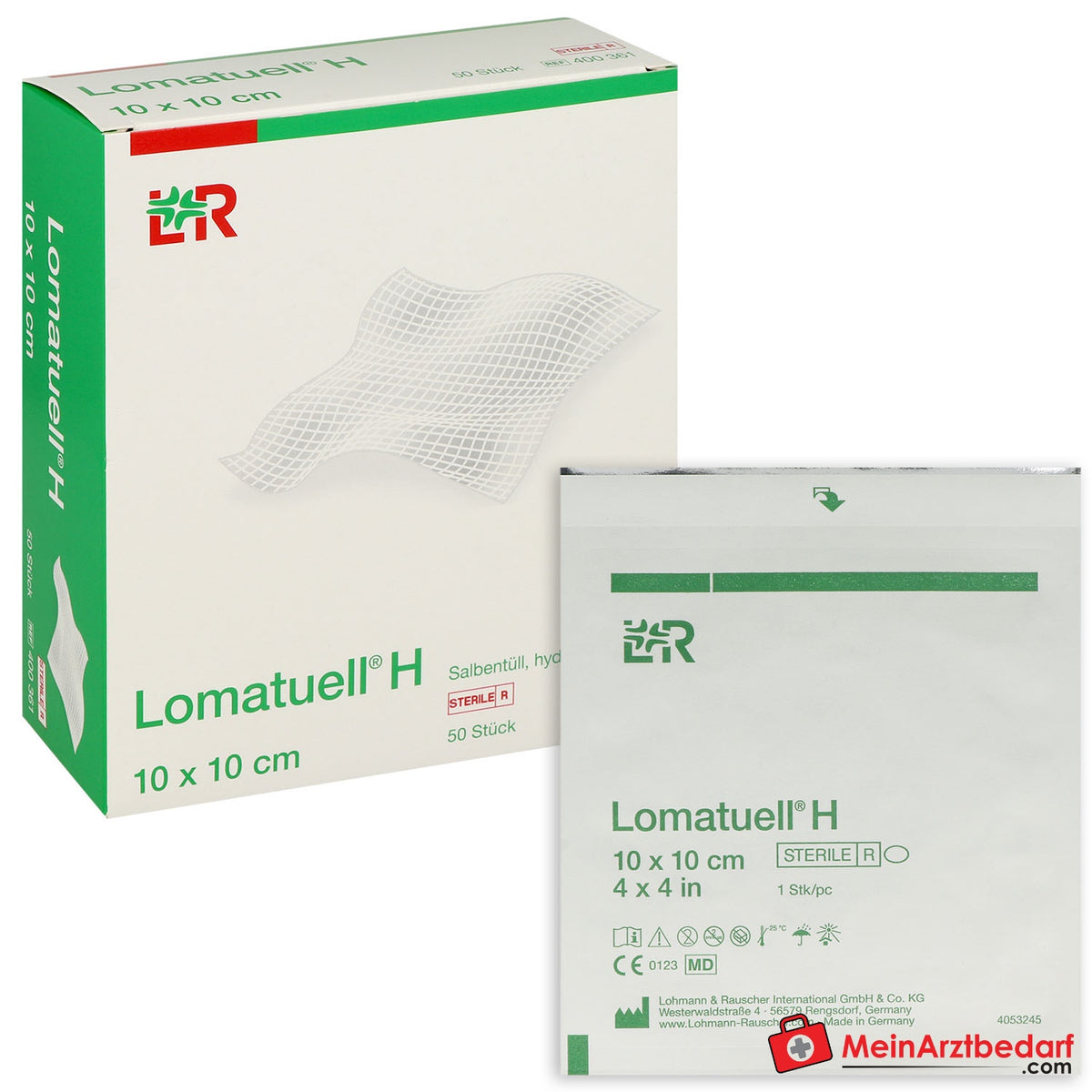 Lomatuell H Salbenkompresse.
