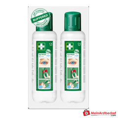 Cederroth Augendusche, 2 x 500 ml gepufferte Salzlösung.