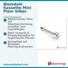 Blomdahl Nasenpiercing Plain silber, 10 Stk..