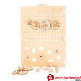 Motorikspielwand Zahnräder & Steckspiel aus Holz - Modul für Fix&Foxi Playhouse by KuWiH.