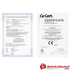 CorDx 4in1 RSV, Influenza A/B & SARS-CoV-2 Antigen Kombi-Selbsttest, 1 Stück.